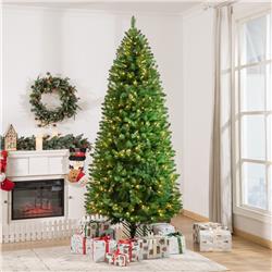 Picture of 212 Main 830-314V80 7.5 ft. Homcom Pre-lit Artificial Christmas Tree - White & Green