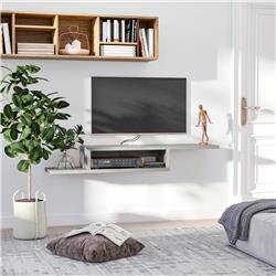 Picture of 212 Main 833-954V80GY Homcom Wall Mounted Media Console - Grey