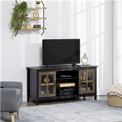 Picture of 212 Main 839-280BK 55 in. Homcom Farmhouse TV Stand for Living Room Storage - Black