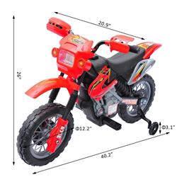 Picture of 212 Main 370-030 6V Qaba Kids Power Wheels Motorcycle - Red