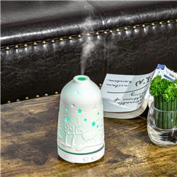 Picture of 212 Main 701-005V80 100 ml HomCom Aroma Diffuser with 7 Colors LED Lights for Essential Oils Humidifier&#44; White