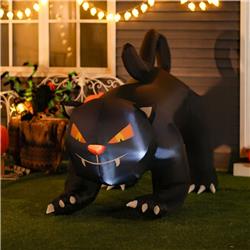 Picture of 212 Main 830-098 6 ft. HomCom Giant Creeping Black Cat&#44; Black & Orange