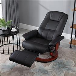 Picture of 212 Main 833-621V01 HomCom Faux Leather Manual Recliner Chair&#44; Black