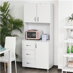 Picture of 212 Main 835-243 HomCom Freestanding Kitchen Pantry Storage Cabinet with 2 Door&#44; White
