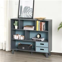 Picture of 212 Main 836-224NU HomCom 3-Tier Modern Bookcase Chest&#44; Natural