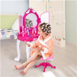 Picture of 212 Main 350-068 Qaba Infrared Remote Control Kids Dressing Table Set with Music & Lightening&#44; Multicolor