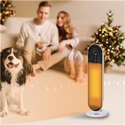 Picture of 212 Main 820-281V81 1000-1500W HomCom Ceramic Space Heater&#44; White & Black