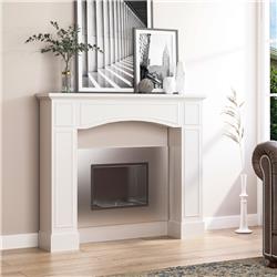 Picture of 212 Main 820-320V00WT 29 in. HomCom Modern Mantel Surround Fireplace&#44; White