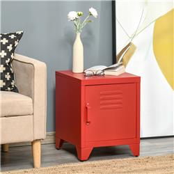 Picture of 212 Main 831-429RD HomCom Industrial End Table&#44; Red