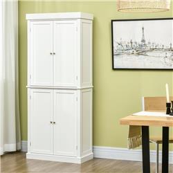 Picture of 212 Main 835-118V01WT 72.5 in. HomCom Traditional Freestanding Kitchen Pantry&#44; White