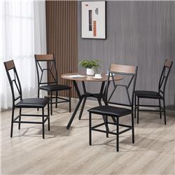 Picture of 212 Main 835-874V00BN HomCom Dining Room Set&#44; Brown - 5 Piece