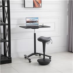 Picture of 212 Main 836-148V80 Vinsetto Lift Wobble Stool Standing Chair with 360 deg Swivel&#44; Gray