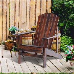 84B-285BN Outsunny Oversized Adirondack Chair, Brown