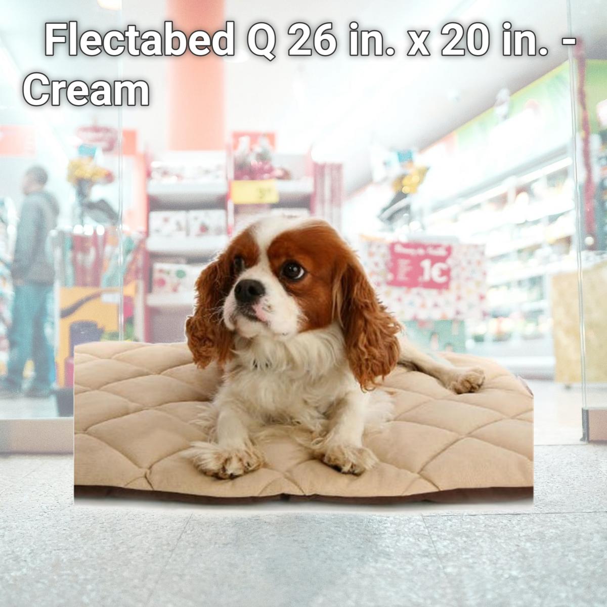 Picture of American Pet Diner 100FLLQC020 Flectabed Q 26 in. x 20 in. - Cream