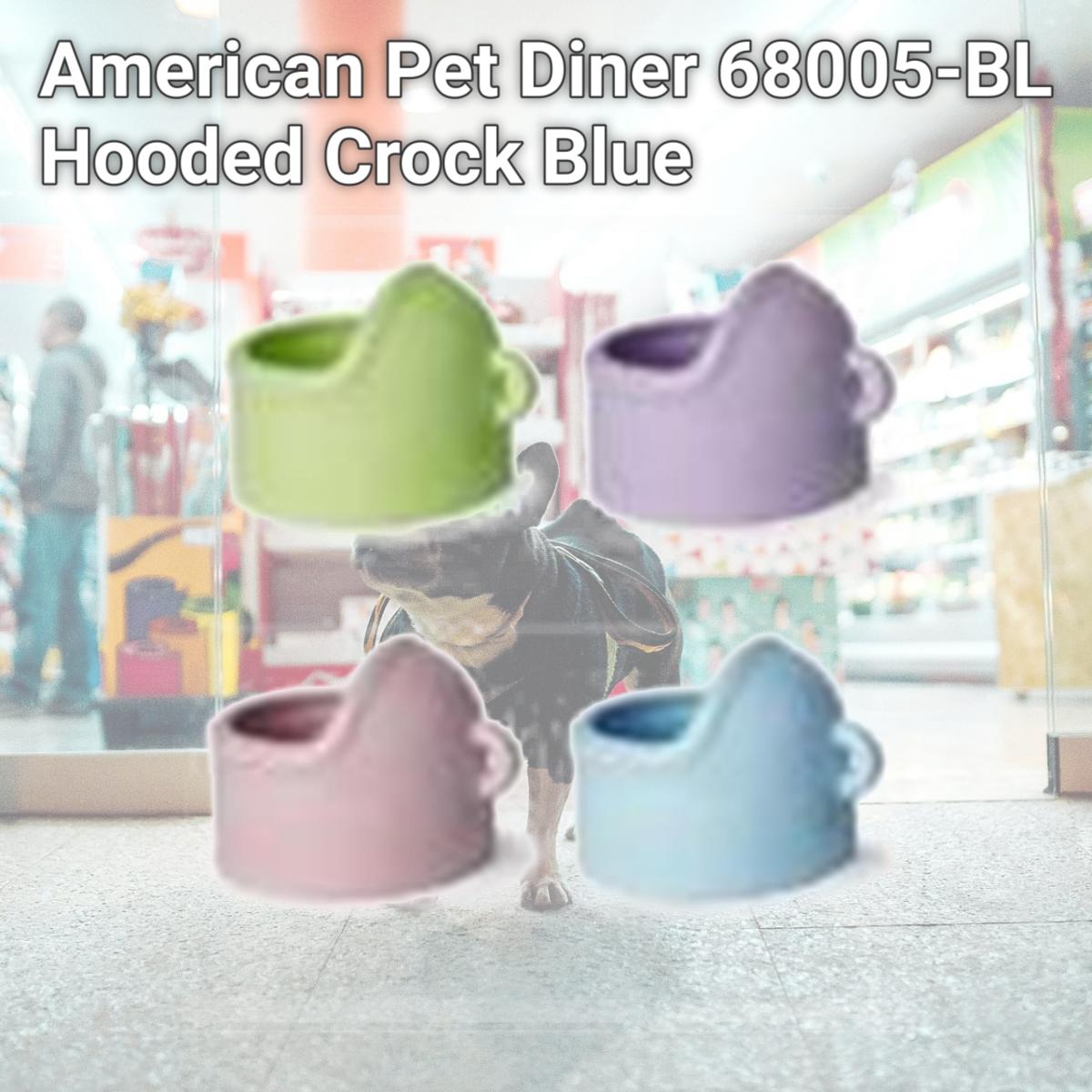 Picture of American Pet Diner 68005-BL Hooded Crock Blue