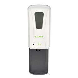 Picture of Alpine Industries ALP430-L-T 1200 ml Automatic Hands-Free Liquid & Gel Hand Sanitizer & Soap Dispenser with Drip Tray&#44; White