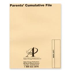 Picture of Alpha Omega Publications AR8603 Parents Cumulative File