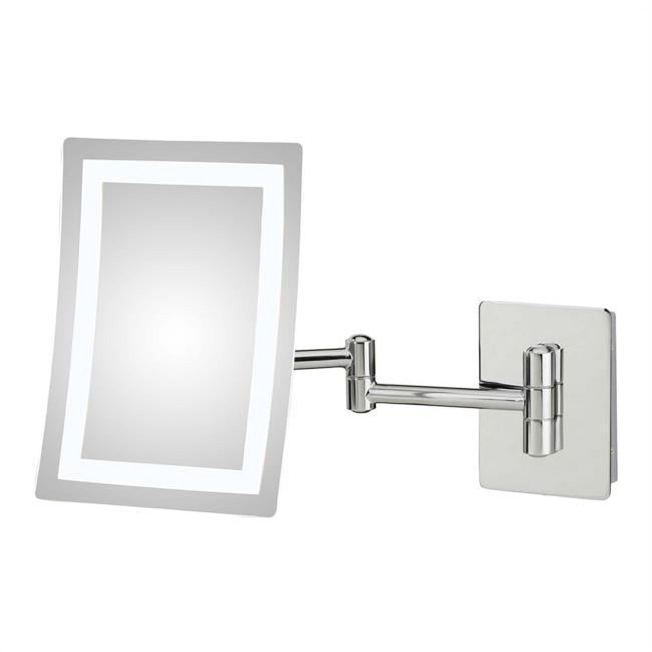 949-2-43HW Hardwired Single-Sided LED Rectangular Wall Mirror, Chrome -  Kimball & Young
