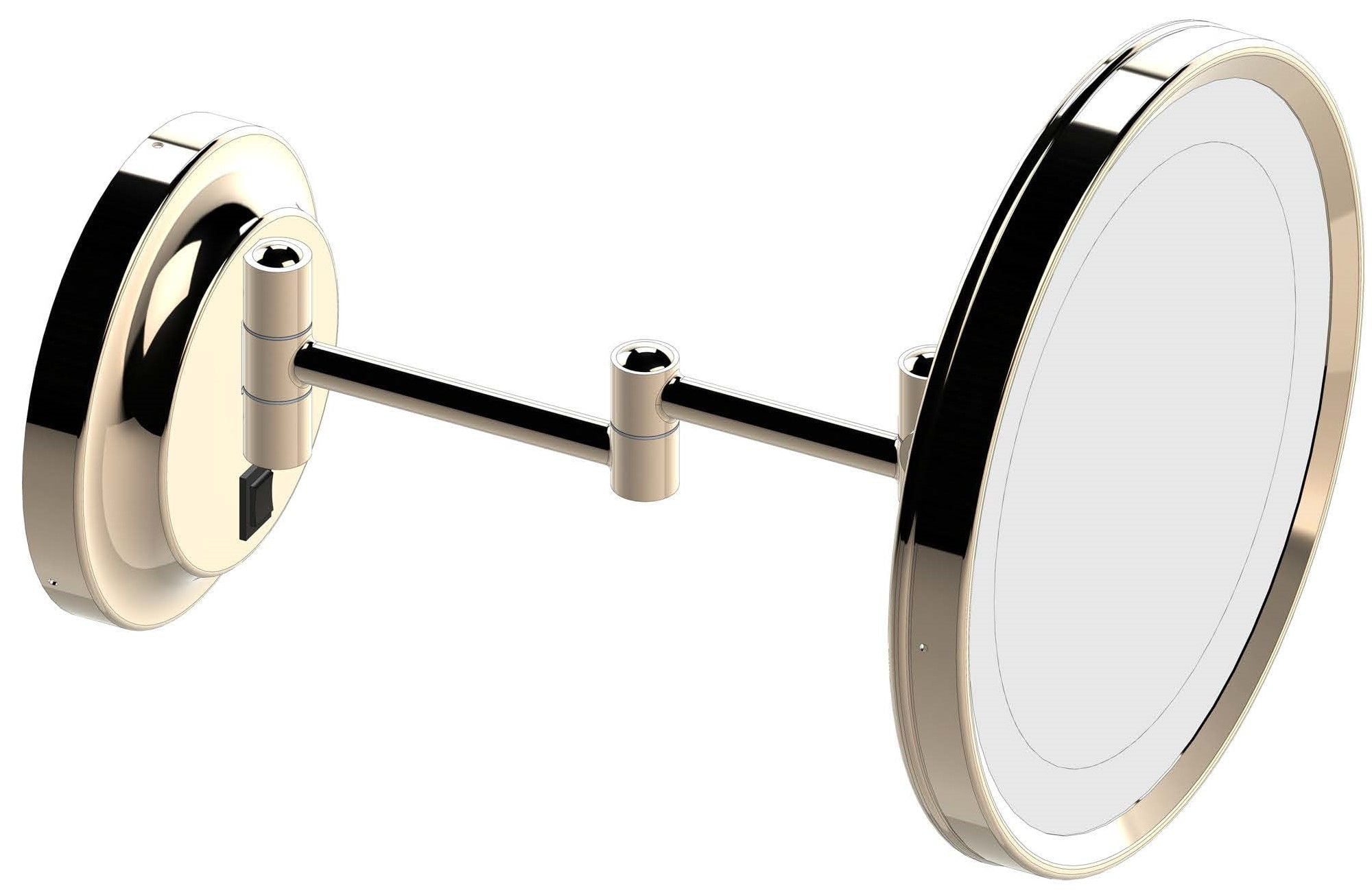 944-2-135HW Single-Sided LED Round Arm Wall Mirror - Hardwired -  Kimball And Young