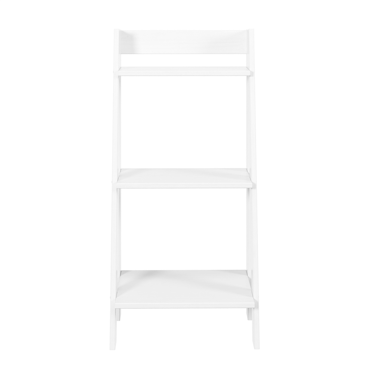47931 Split 3 Shelf Solid Wood Ladder - White