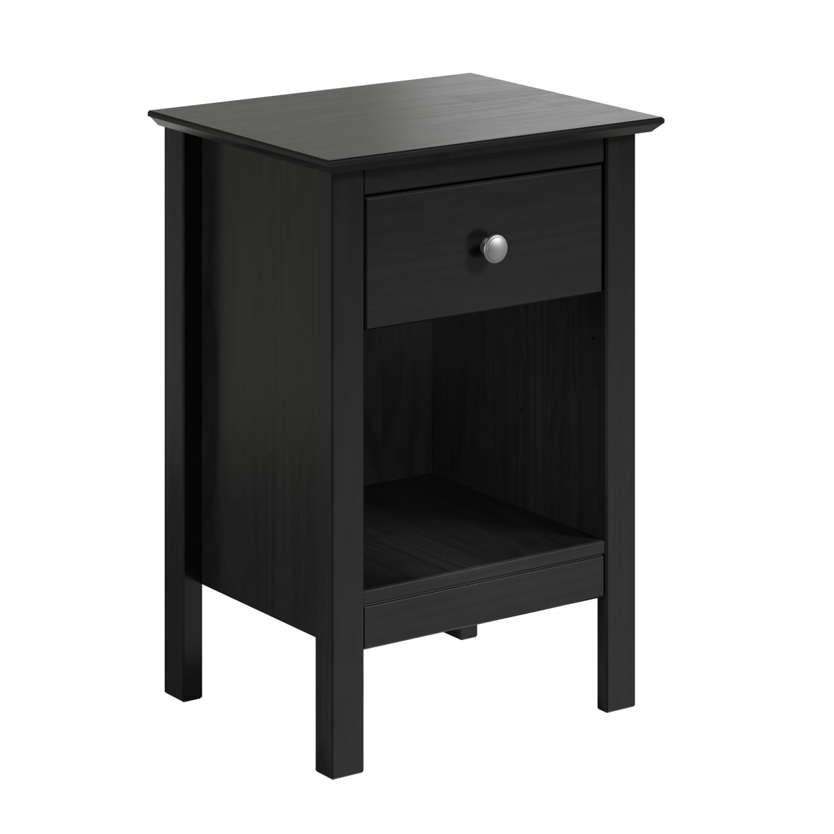 47922 One Drawer End Table - Nightstand - Black