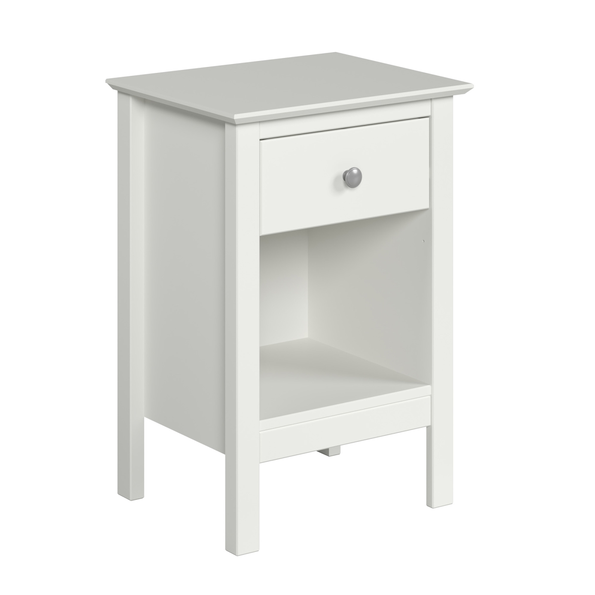 47924 One Drawer End Table - Nightstand - White