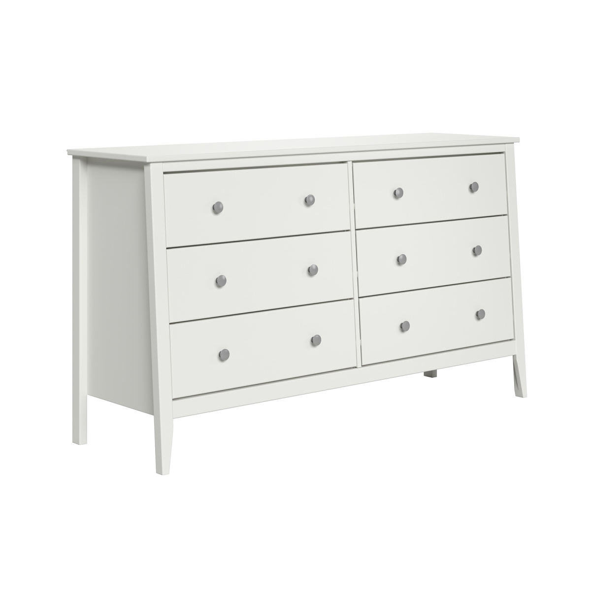 47920 Solid Wood 6 Drawer Dresser - White