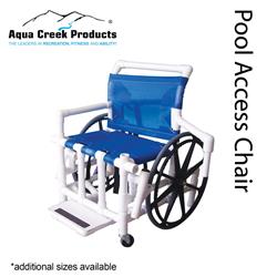 Picture of Aqua Creek Products F-520SPM 18 in. Wide Mesh Seat Pool Access Chair