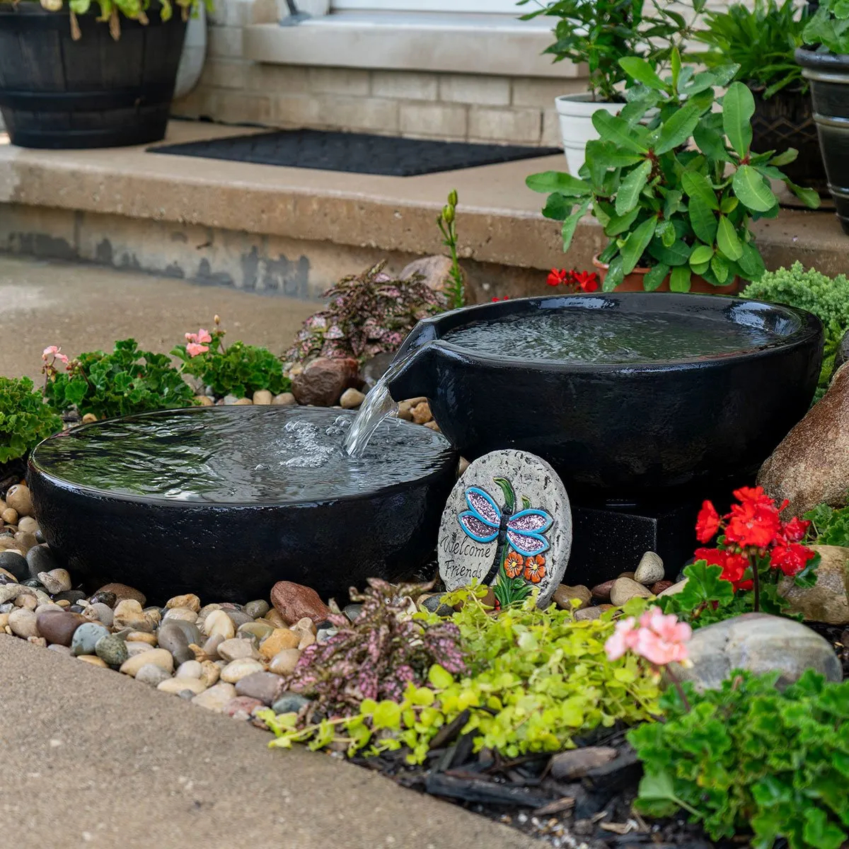 78427 Spillway Bowl & Basin Fountain Kit - Iron Ore - 19-21 in. Dia.