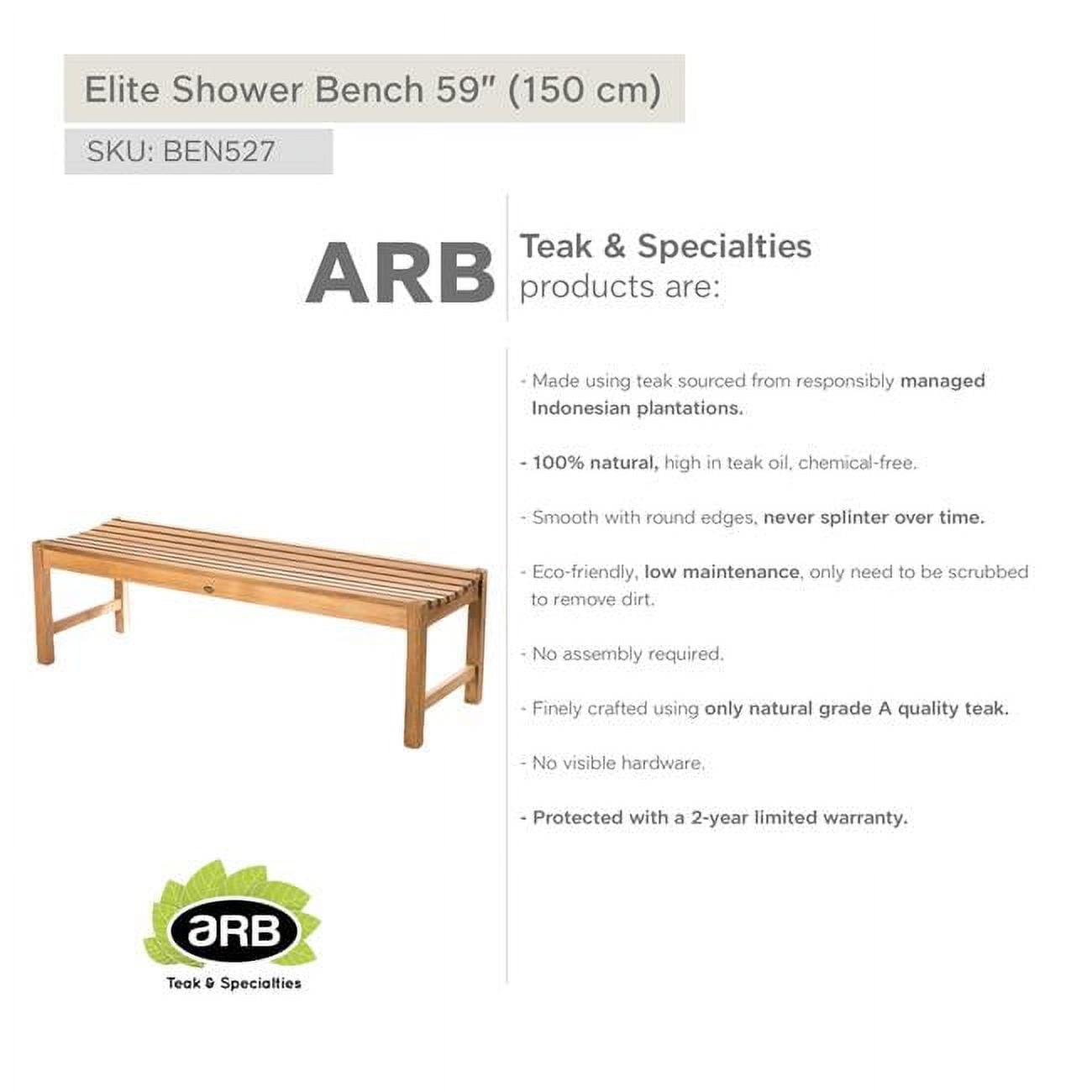 BEN527 Teak Bench Elite 59' (150 cm)
