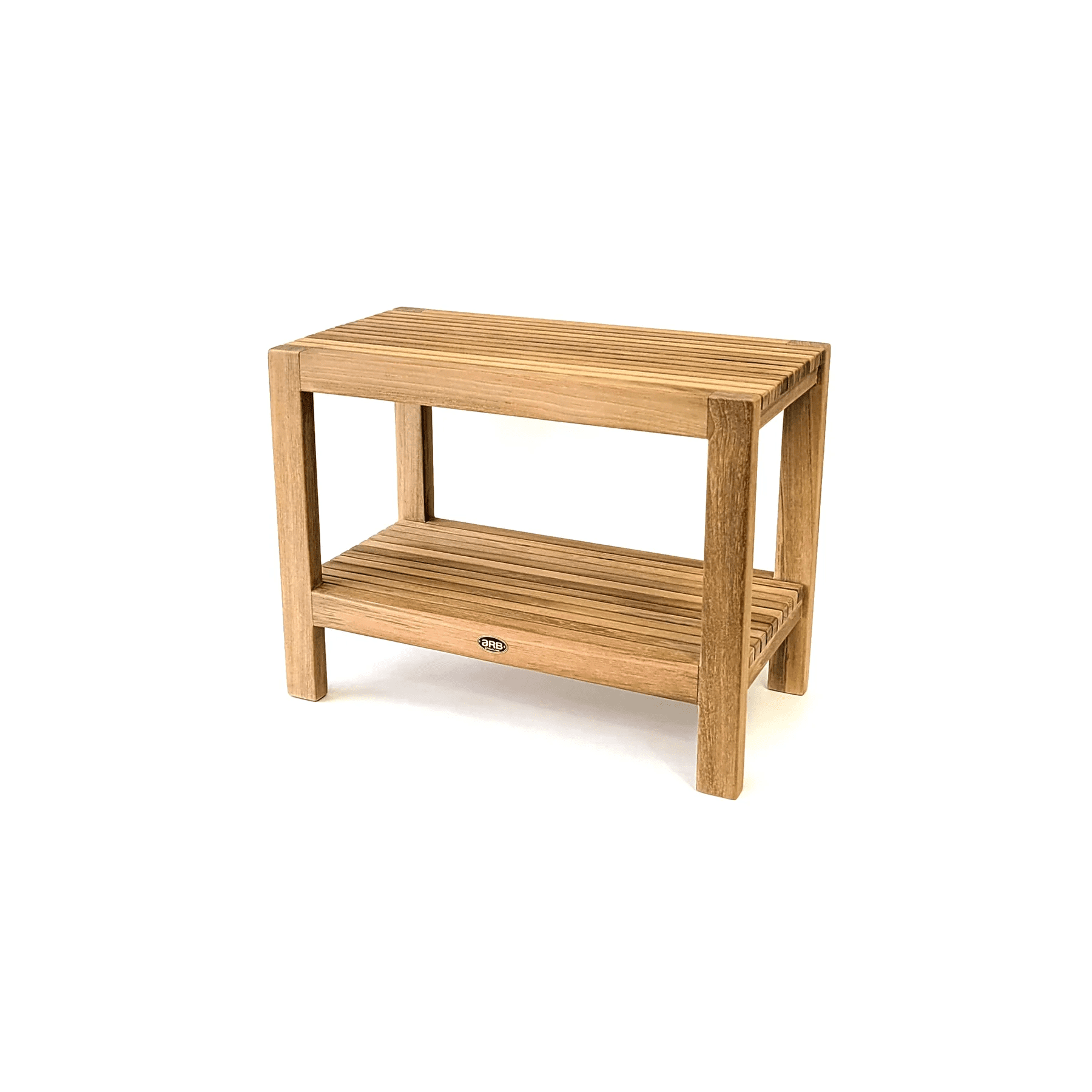Picture of ARB TEAK & SPECIALTIES BEN603 Teak Shower Bench Fiji 24&apos; (60 cm) with Shelf