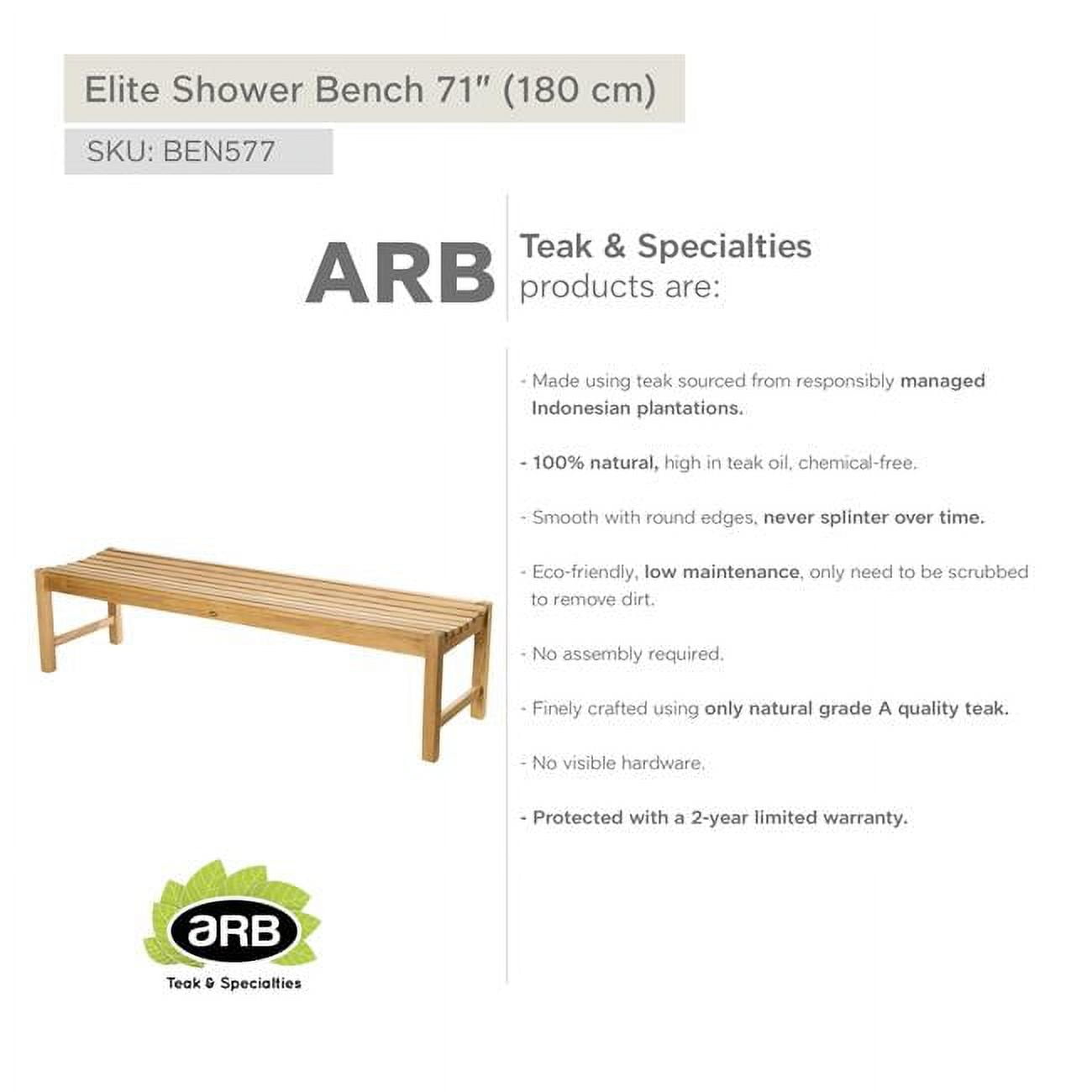 BEN526 Teak Bench Elite 71' (180 cm)