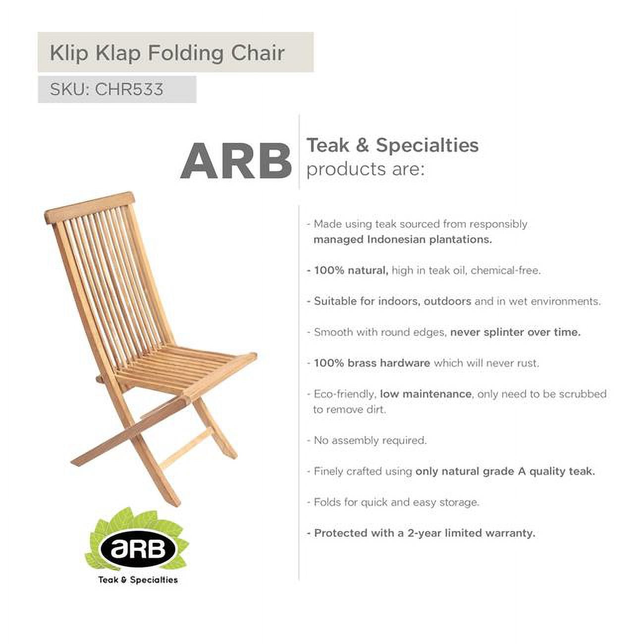 CHR533 Teak Folding Chair Klip Klap