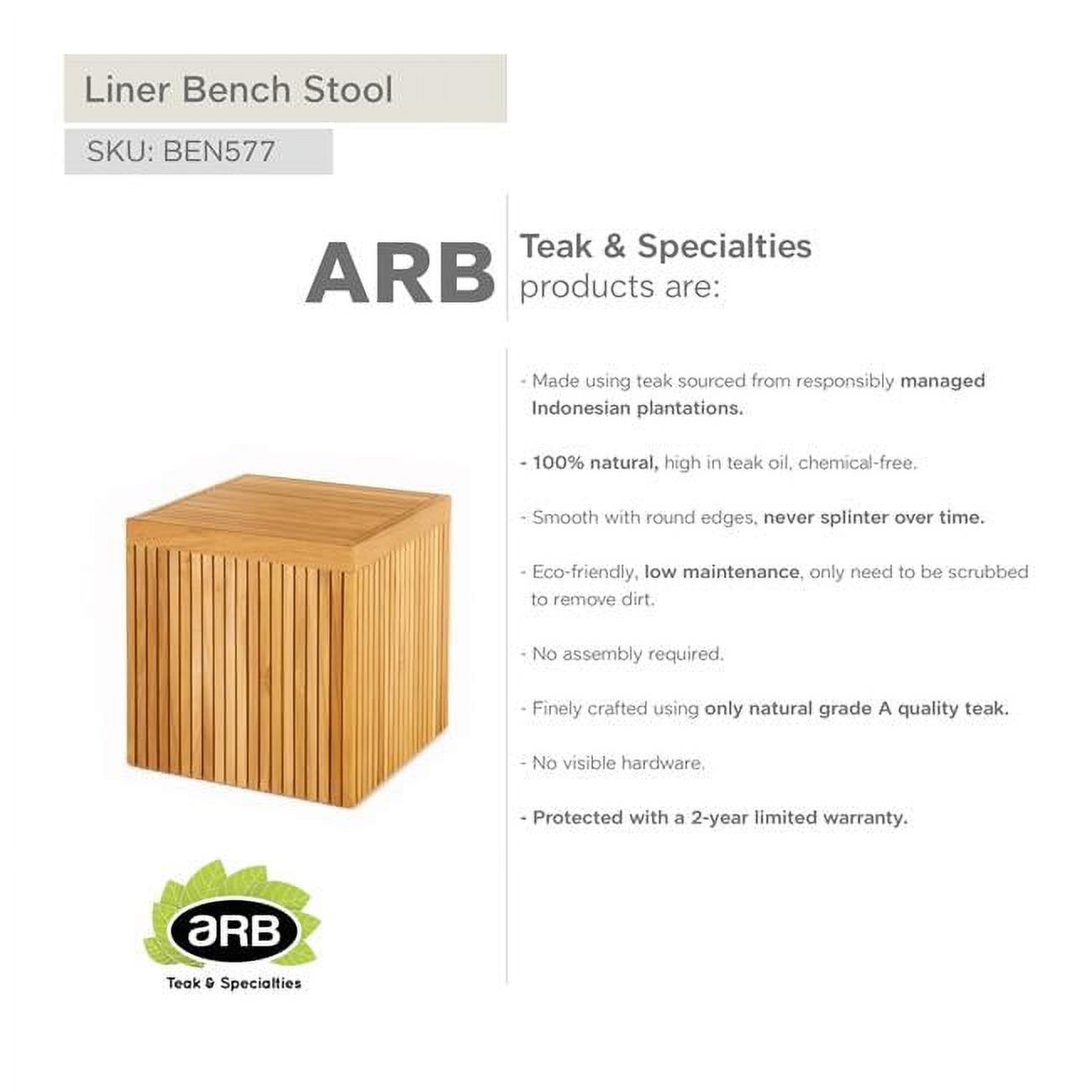 BEN577 Teak Bench Liner 18' (45 cm)