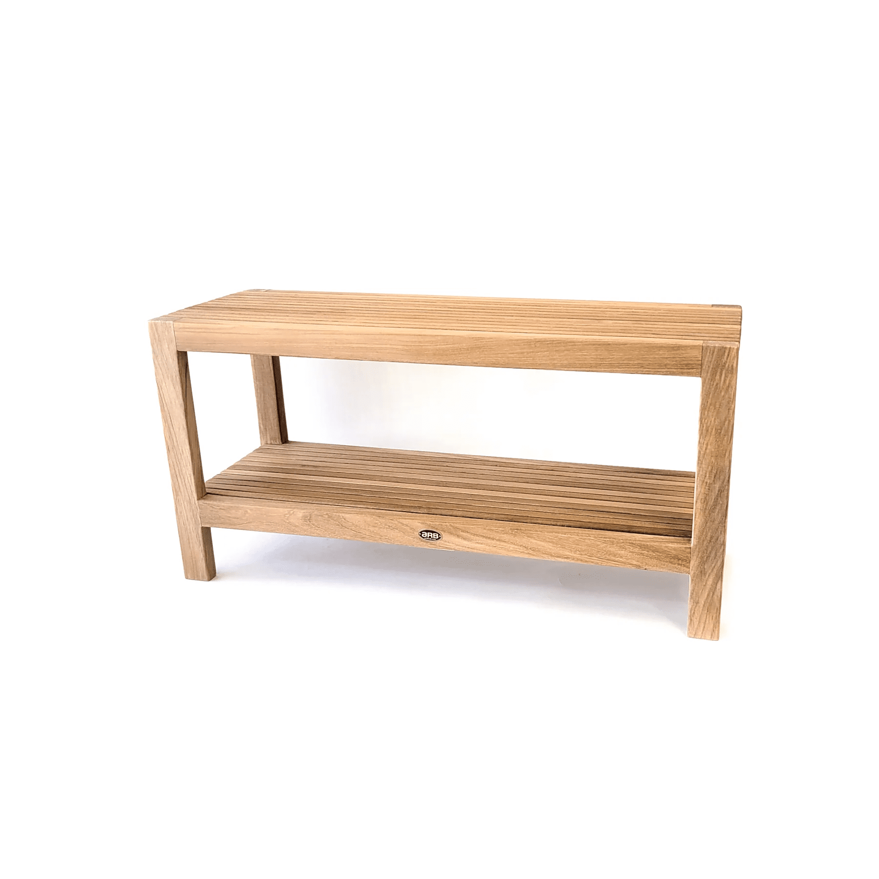 Picture of ARB TEAK & SPECIALTIES BEN605 Teak Shower Bench Fiji 36&apos; (90 cm) with Shelf