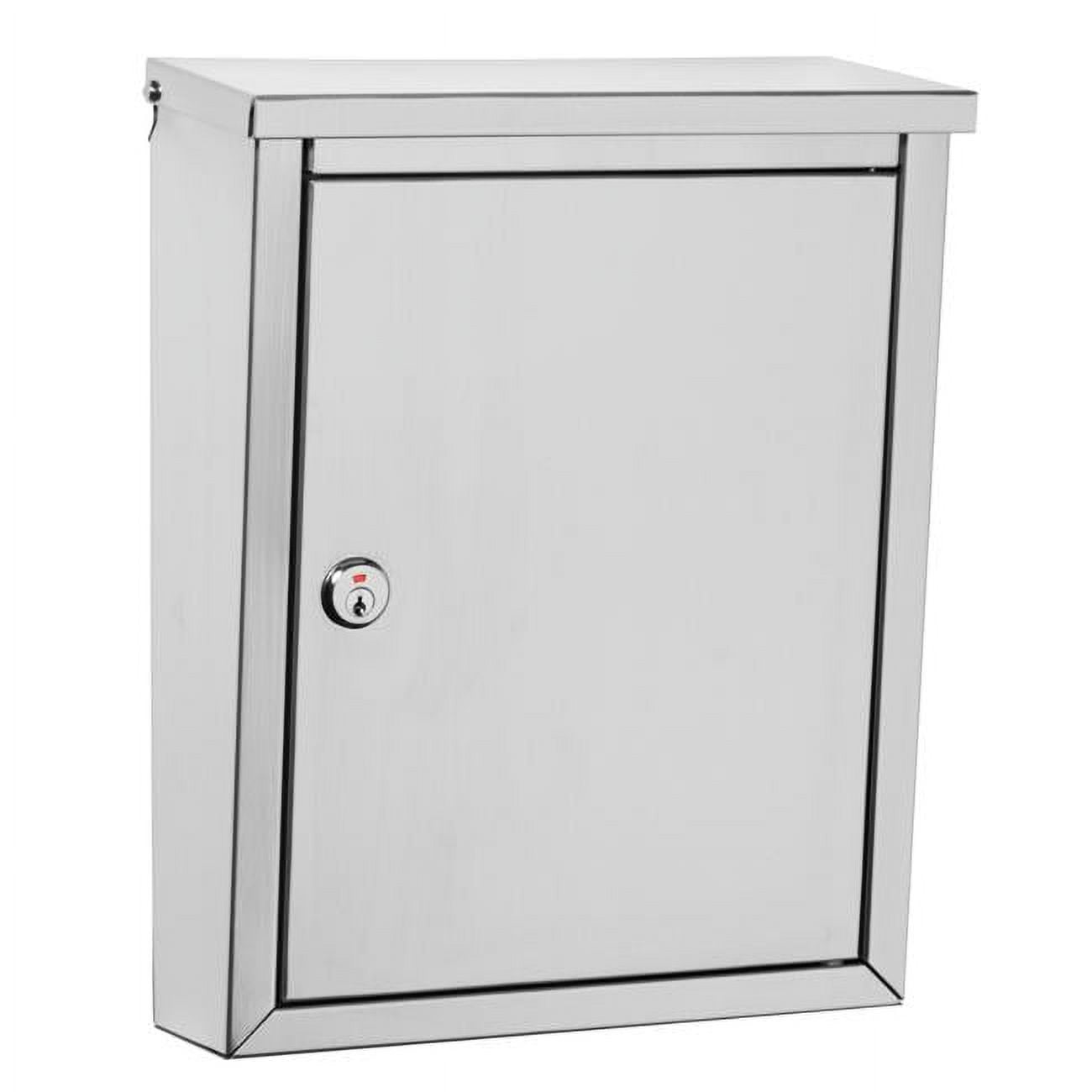 Picture of Architectural Mailboxes 2507PS-10 Regent Locking Wall Mount Medium Mailbox - Stainless Steel