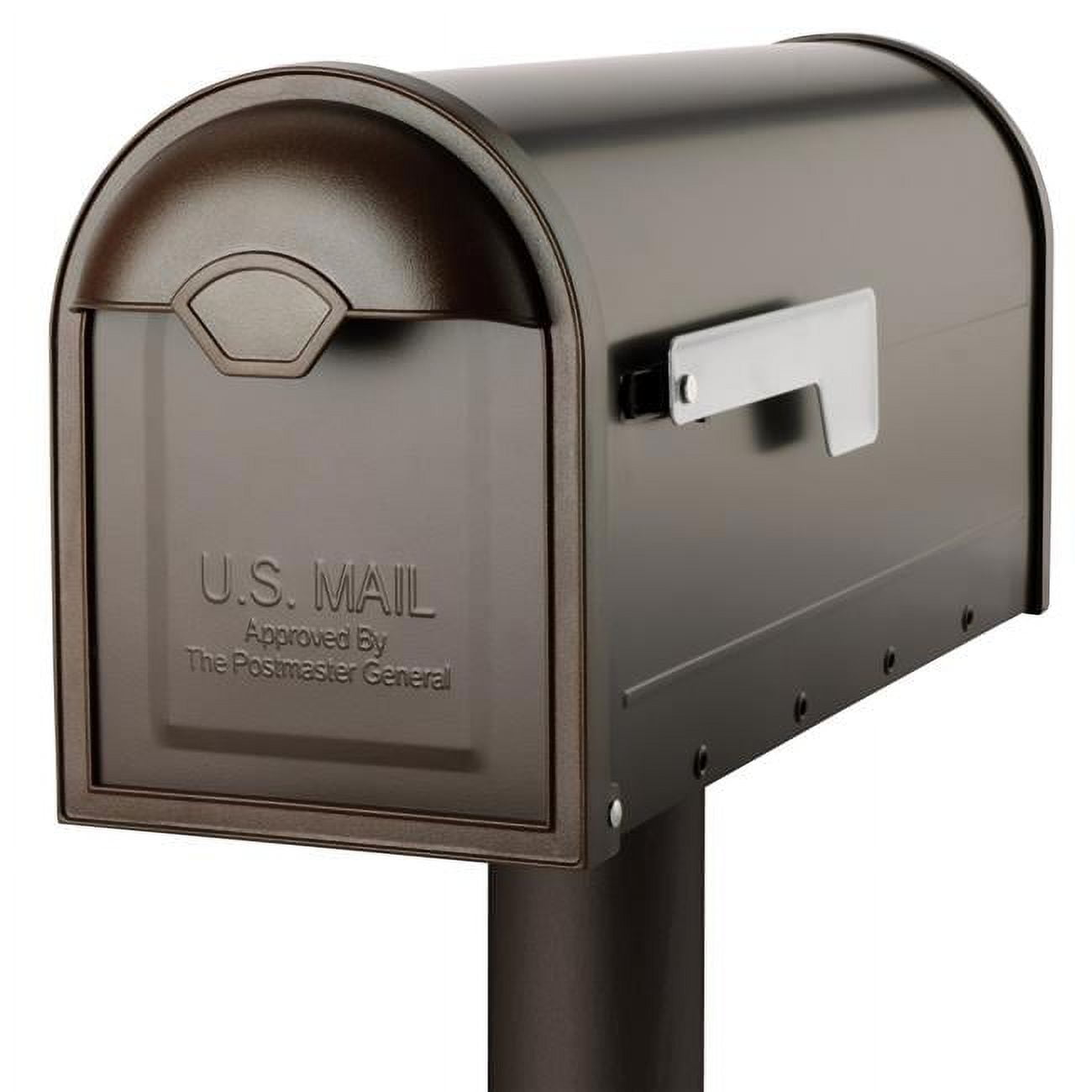 Picture of Architectural Mailboxes 8830RZ-10 Winston Post Mount Mailbox - Rubbed Bronze
