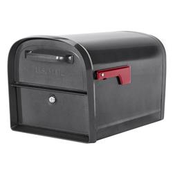 Picture of Architectural Mailboxes 6300P-10 360 deg Oasis Locking Post Mount Mailbox - Pewter - Extra Large