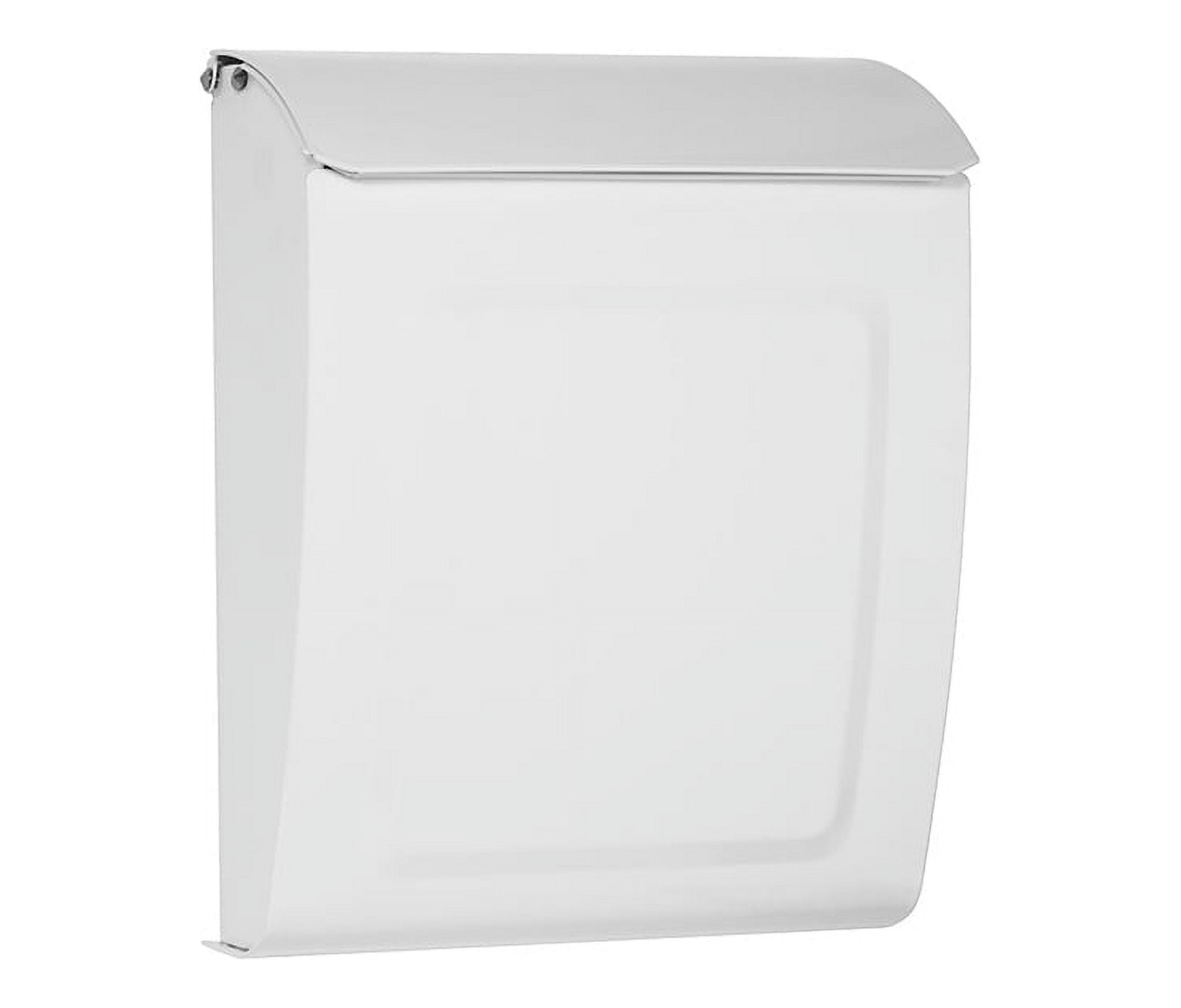 Aspen Locking Wall Mount Mailbox - White - Small