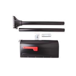 Picture of Architectural Mailboxes 7680B-10 MB1 Post Mount Mailbox & Ground Post Kit - Black - Medium