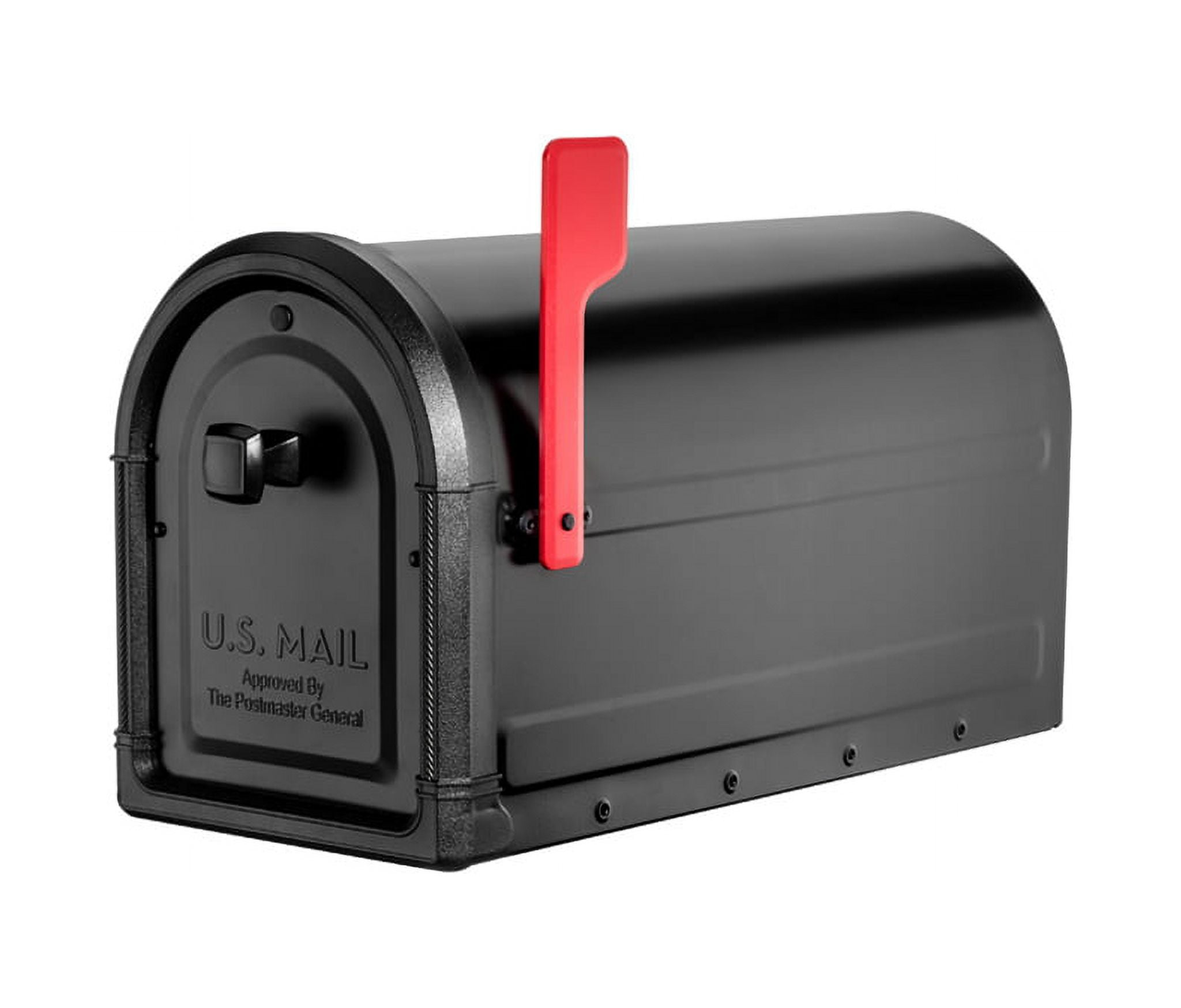 Picture of Architectural Mailboxes 7900-5B-R Roxbury Post Mount Mailbox - Black - Large