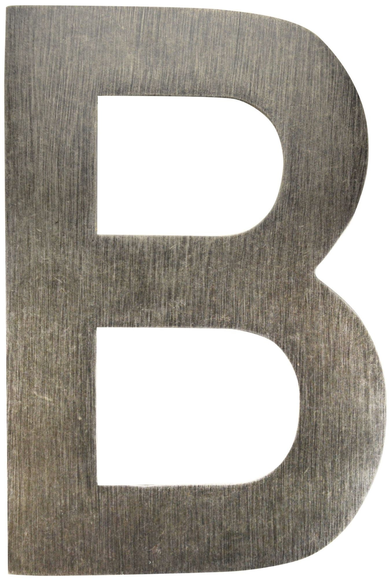 Picture of Architectural Mailboxes 3582APA-B 4 in. Brass Floating House Letter B&#44; Antique Pewter