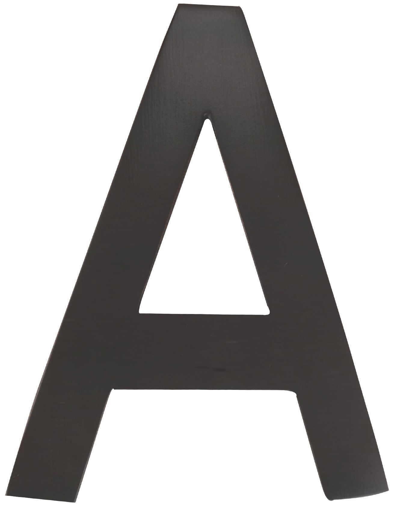 Picture of Architectural Mailboxes 3582DC-A 4 in. Brass Floating House Letter A&#44; Dark Aged Copper