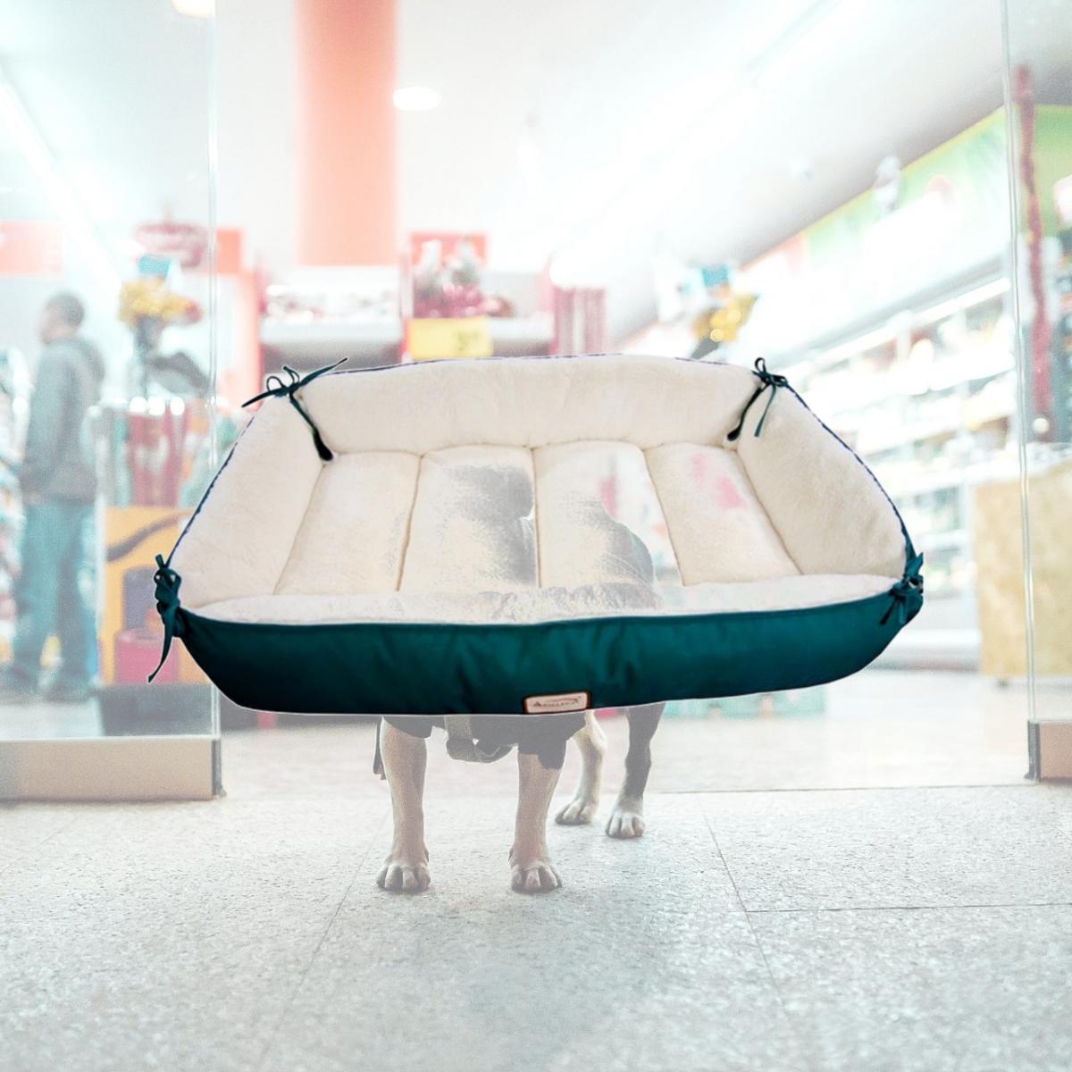 Picture of Aeromark D04HML-MB-L Armarkat Pet Bed 41 x 26 x 8 - Laurel Green & Ivory