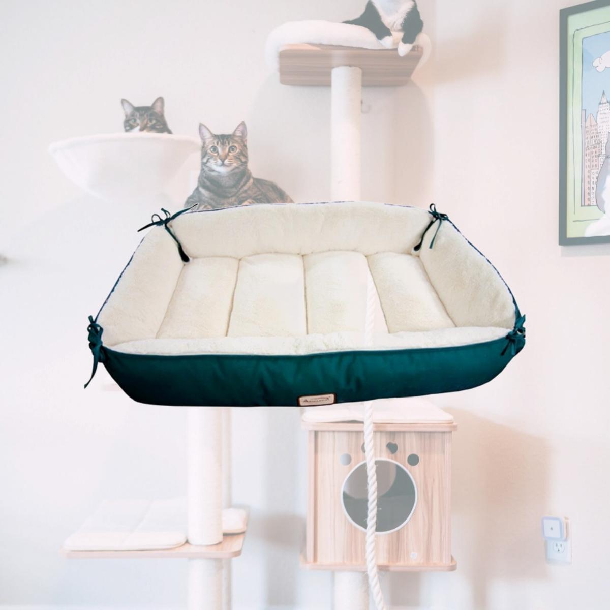Picture of Aeromark D04HML-MB-X Armarkat Pet Bed 51 x 36 x 10 - Laurel Green & Ivory
