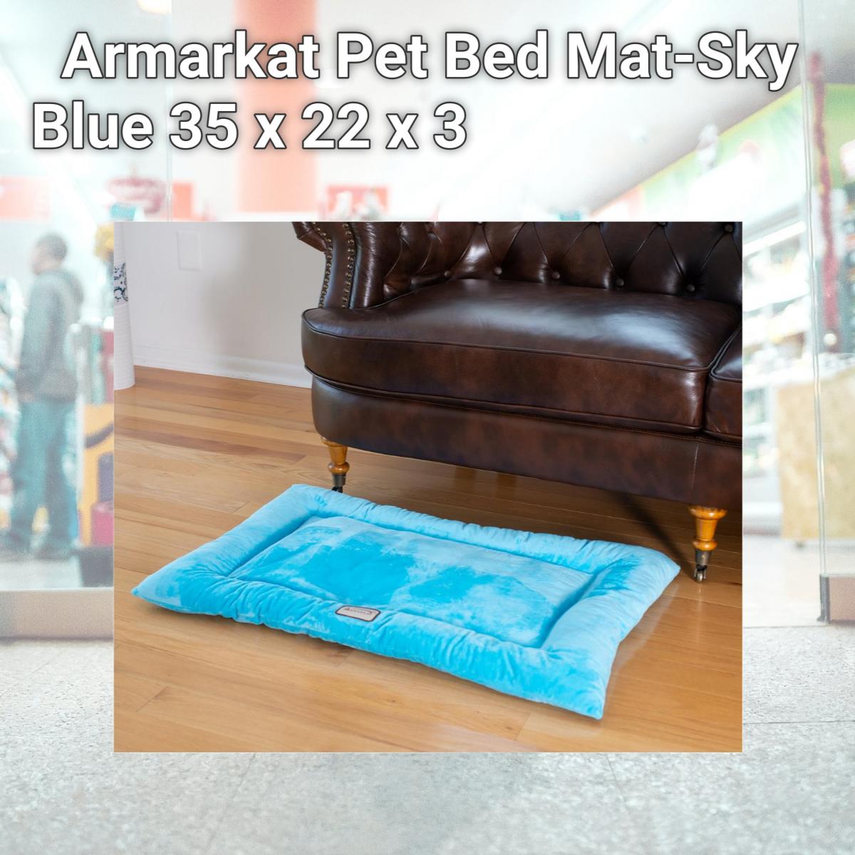 Picture of Aeromark M01CTL-L Armarkat Pet Bed Mat-Sky Blue 35 x 22 x 3