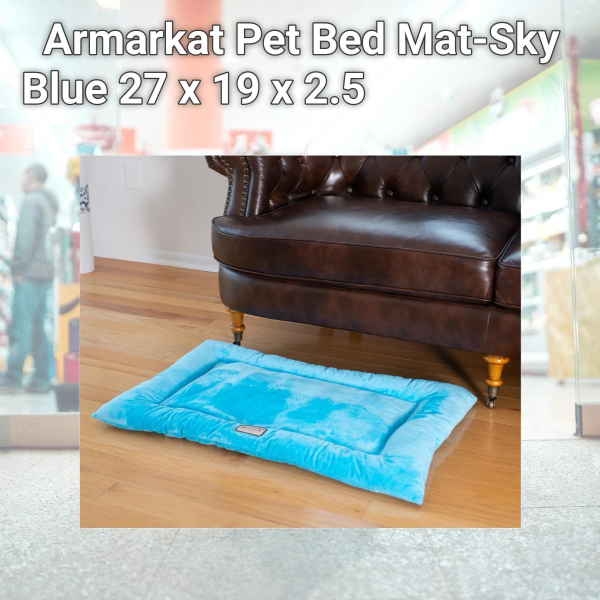 Picture of Aeromark M01CTL-M Armarkat Pet Bed Mat-Sky Blue 27 x 19 x 2.5