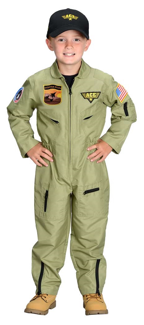 Picture of Aeromax&#44; Inc FP2-810 Jr. Fighter Pilot Suit w Embroidered Cap&#44; size 8/10