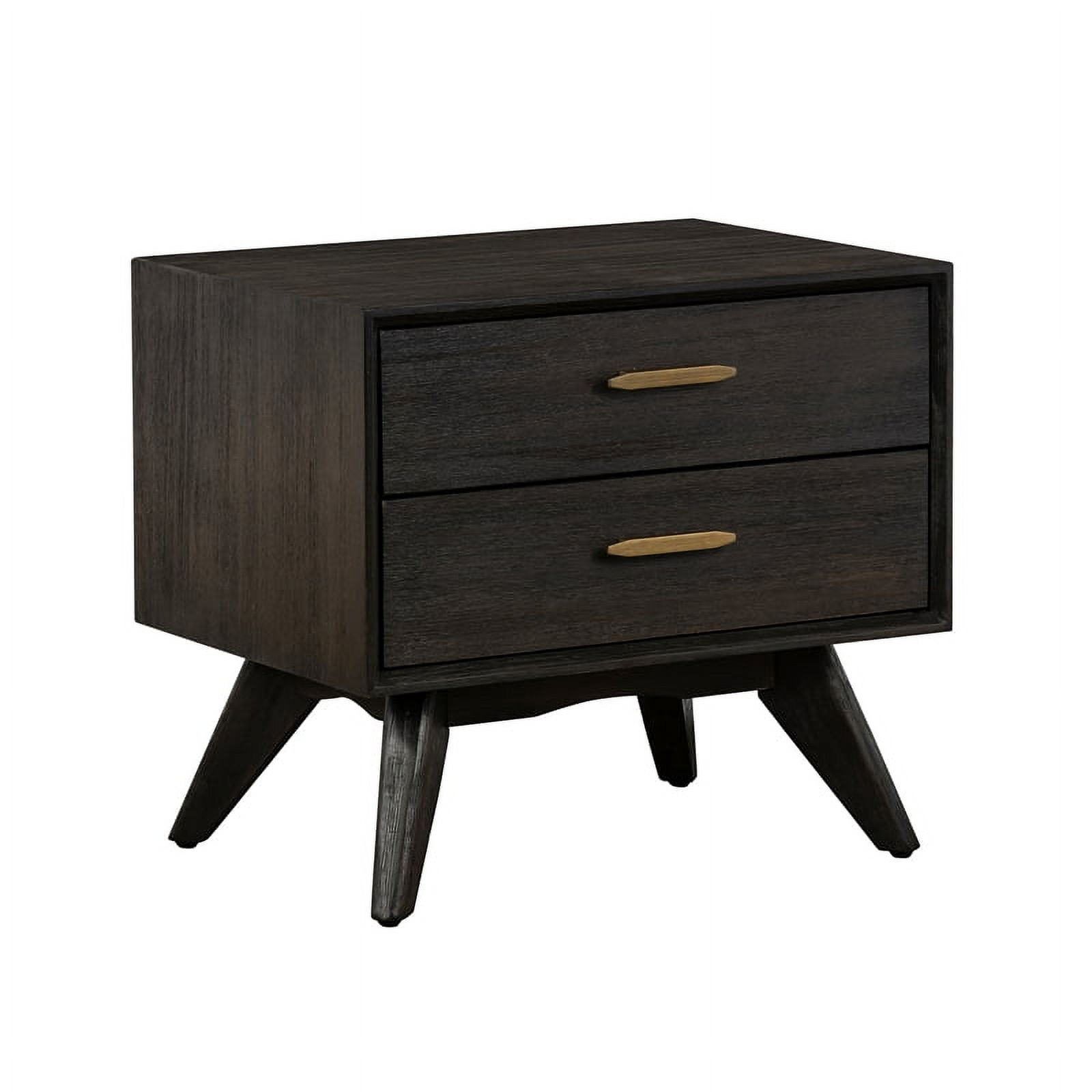 Picture of Armen Living LCLFLABR Baly Acacia Mid-Century 2 Drawer Night Stand - 21 x 24 x 17 in.
