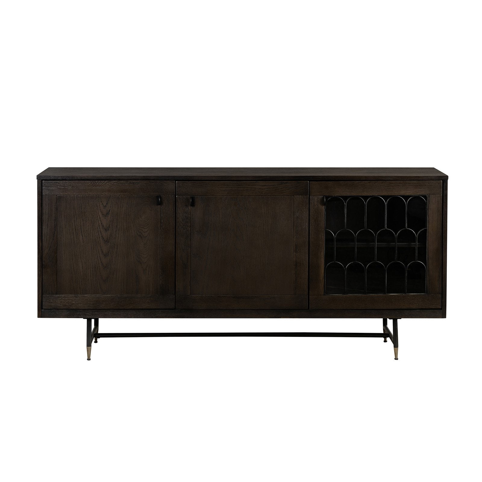 Picture of Armen Living LCGTBUOA Gatsby Oak & Metal Buffet Cabinet - 30 x 66 x 18 in.